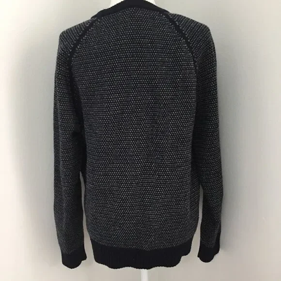 J. Crew Navy Hearts Crewneck Knit Sweater - Picture 2 of 5